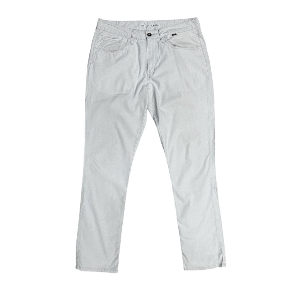 Travis Mathew Light Gray Golf Pants, Size 32x32